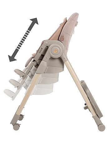 Chaise haute évolutive multiposition Minla Plus