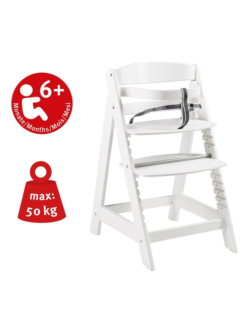 Chaise haute évolutive réglable par clic - ROBA 'sit up click' Blanc - Kiabi