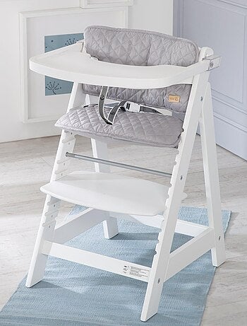 Chaise haute évolutive 'Sit up fun' + coussins 'Roba Style'