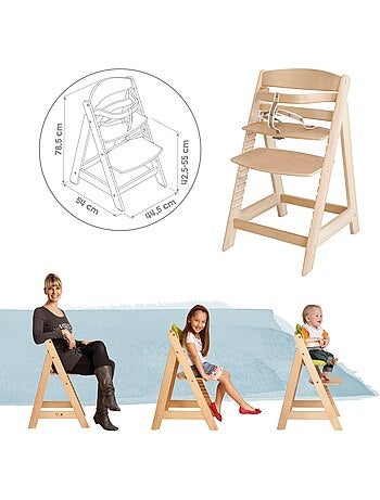 Chaise haute évolutive 'Sit Up III' + Coussin 'Little Stars' ROBA