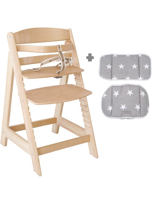 Chaise haute évolutive 'Sit Up III' + Coussin 'Little Stars' ROBA - Kiabi Chaise haute évolutive 'Sit Up III' + Coussin 'Little Stars' ROBA - Kiabi