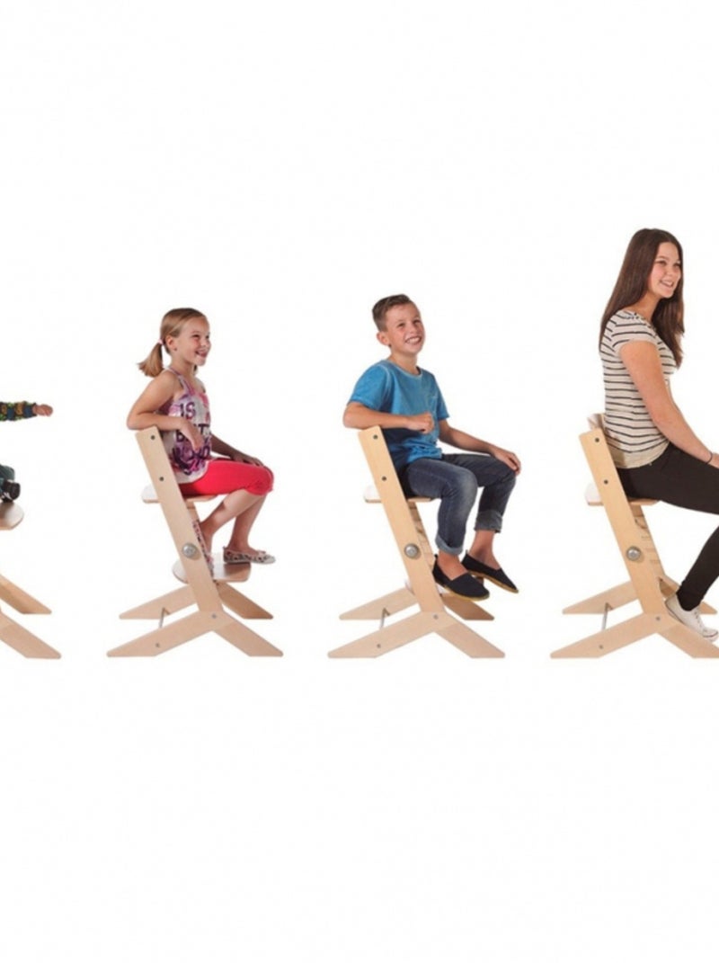 Chaise Haute Évolutive Syt Wengé Marron - Kiabi