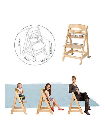 Chaise haute évolutive + transat inclinable pour nouveau-nés 'Born Up' ROBA
