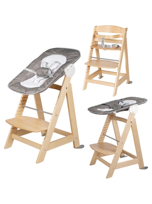 Chaise haute évolutive + transat inclinable pour nouveau-nés 'Born Up' ROBA - Kiabi Chaise haute évolutive + transat inclinable pour nouveau-nés 'Born Up' ROBA - Kiabi