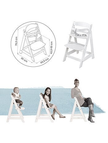 Chaise haute évolutive + transat pour nouveau-né 'Roba Style Born Up'