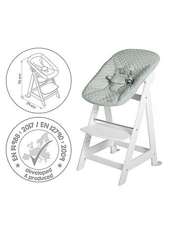 Chaise haute évolutive + transat pour nouveau-né 'Roba Style Born Up'