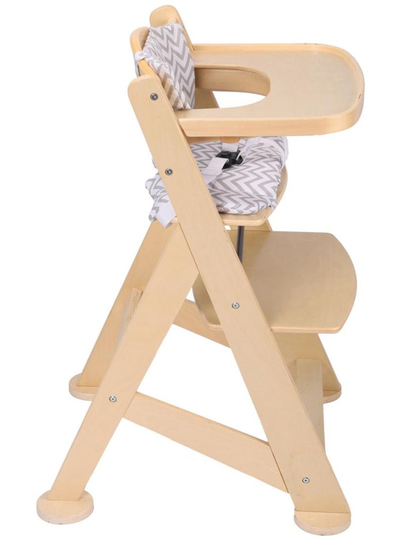 Chaise haute fynn - naturel Beige - Kiabi