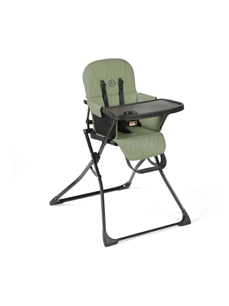 Chaise haute Ickle Bubba Flip Magic pliable, 15 kg, harnais 5 points, plateau amovible Vert - Kiabi