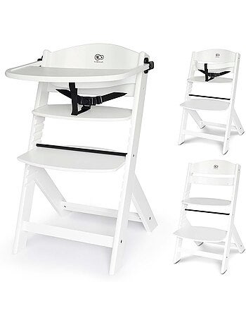 Chaise Haute Kinderkraft ENOCK 3 en 1 Évolutive jusqu’à 35 kg avec Repose-Pieds Réglable