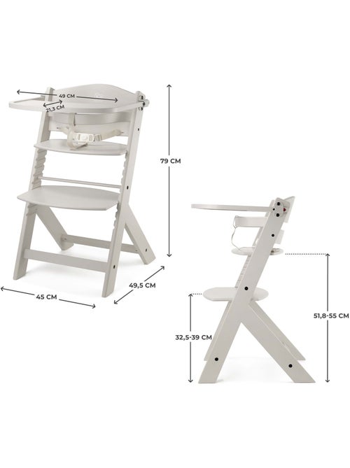 Chaise Haute Kinderkraft ENOCK 3 en 1 Évolutive jusqu’à 35 kg avec Repose-Pieds Réglable - Kiabi Chaise Haute Kinderkraft ENOCK 3 en 1 Évolutive jusqu’à 35 kg avec Repose-Pieds Réglable - Kiabi