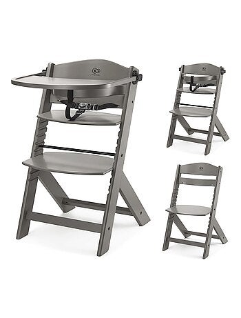 Chaise Haute Kinderkraft ENOCK 3 en 1 Évolutive jusqu’à 35 kg avec Repose-Pieds Réglable