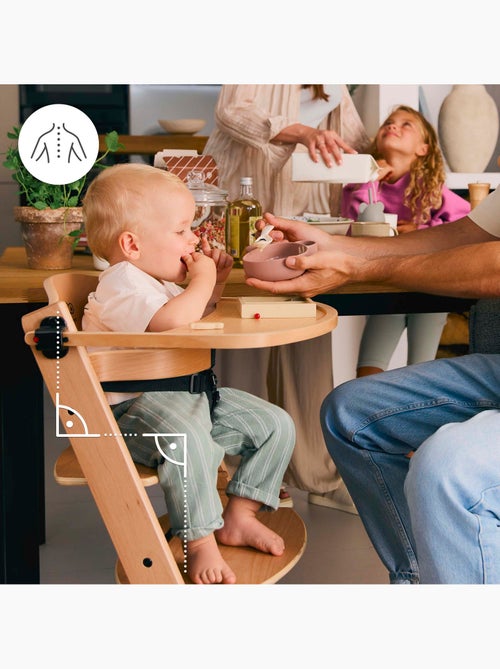 Chaise Haute Kinderkraft ENOCK 3 en 1 Évolutive jusqu’à 35 kg avec Repose-Pieds Réglable - Kiabi