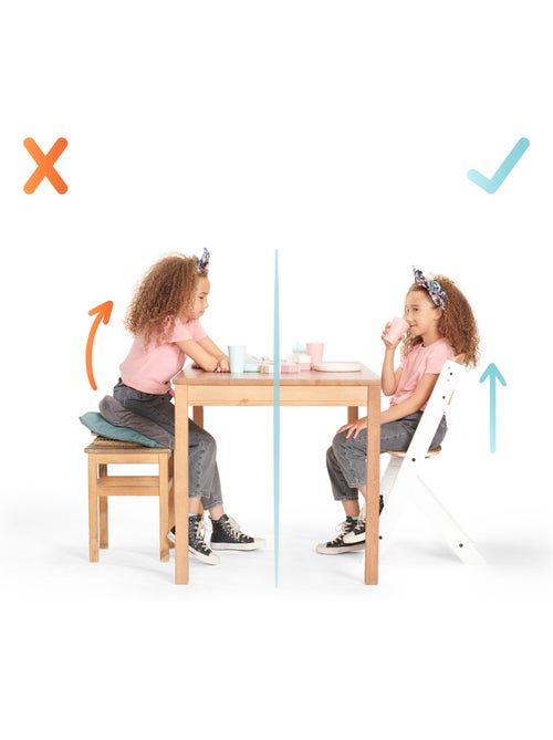 Chaise Haute Kinderkraft ENOCK avec Coussin, Évolutive jusqu’à 35 kg et Repose-Pieds Réglable - Kiabi