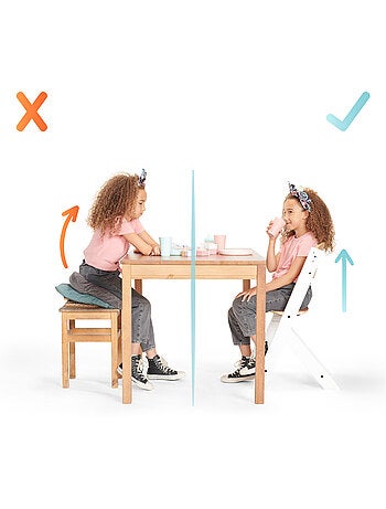 Chaise Haute Kinderkraft ENOCK 2 en 1 Évolutive jusqu’à 35 kg avec Repose-Pieds Réglable