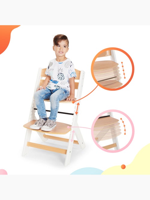 Chaise Haute Kinderkraft ENOCK avec Coussin, Évolutive jusqu’à 35 kg et Repose-Pieds Réglable - Kiabi Chaise Haute Kinderkraft ENOCK avec Coussin, Évolutive jusqu’à 35 kg et Repose-Pieds Réglable - Kiabi