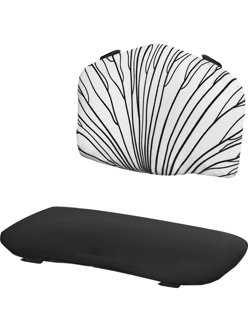 Chaise Haute Kinderkraft ENOCK avec Coussin, Évolutive jusqu’à 35 kg et Repose-Pieds Réglable Noir Gris - Kiabi