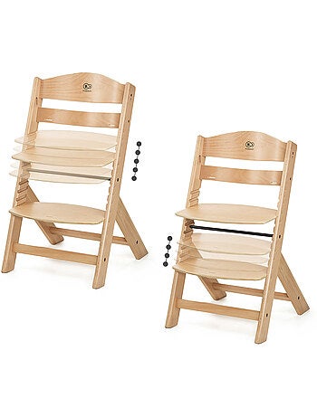 Chaise Haute Kinderkraft ENOCK + CALMEE avec Transat Évolutif jusqu’à 35 kg et Repose-Pieds Réglable