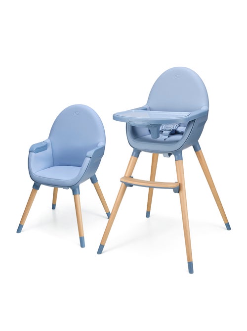Chaise Haute Kinderkraft FINI 2 avec Plateau Réglable, Harnais 5 Points et Assise en Éco-Cuir - Kiabi