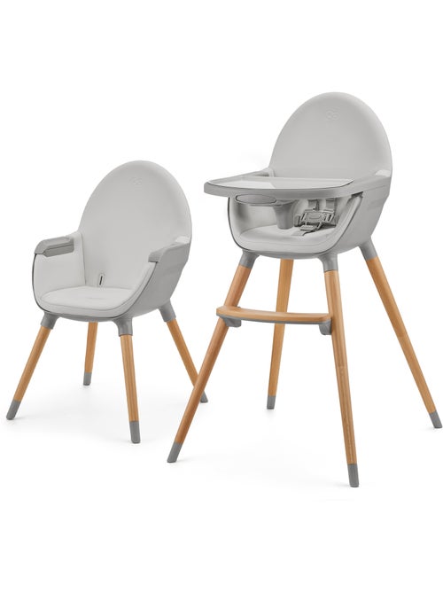 Chaise Haute Kinderkraft FINI 2 avec Plateau Réglable, Harnais 5 Points et Assise en Éco-Cuir - Kiabi Chaise Haute Kinderkraft FINI 2 avec Plateau Réglable, Harnais 5 Points et Assise en Éco-Cuir - Kiabi