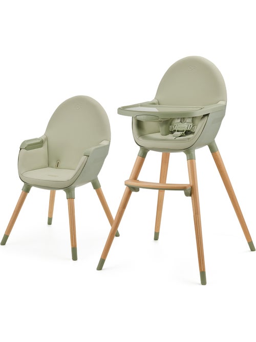 Chaise Haute Kinderkraft FINI 2 avec Plateau Réglable, Harnais 5 Points et Assise en Éco-Cuir - Kiabi Chaise Haute Kinderkraft FINI 2 avec Plateau Réglable, Harnais 5 Points et Assise en Éco-Cuir - Kiabi