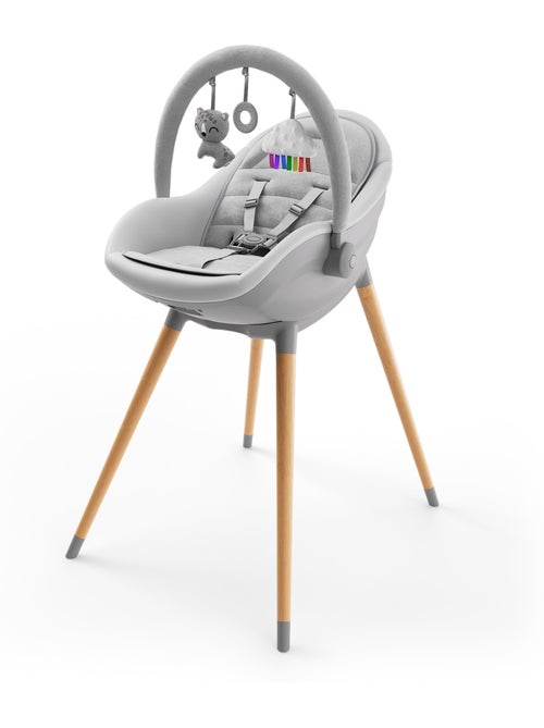 Chaise haute Kinderkraft FINI UP 3-en-1 transat repas 20 kg insert nouveau-né arche 3 jouets - Kiabi Chaise haute Kinderkraft FINI UP 3-en-1 transat repas 20 kg insert nouveau-né arche 3 jouets - Kiabi