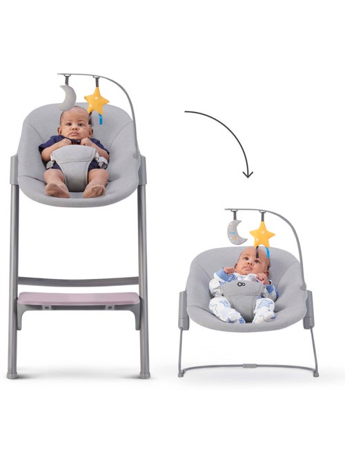 Chaise Haute Kinderkraft LIVY 4 en 1 avec Transat, Évolutive jusqu’à 110 kg et Siège Réglable - Kiabi Chaise Haute Kinderkraft LIVY 4 en 1 avec Transat, Évolutive jusqu’à 110 kg et Siège Réglable - Kiabi