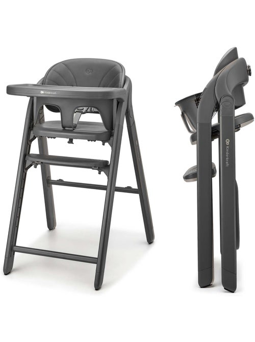 Chaise haute Kinderkraft TINO 3-en-1 évolutive 110 kg plateau amov. 2 pos pliage rap. - Kiabi