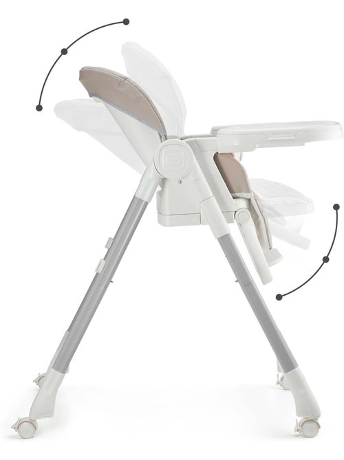 Chaise haute Kinderkraft TULO 3 en 1 avec rehausseur, dossier réglable et pliage compact - Kiabi Chaise haute Kinderkraft TULO 3 en 1 avec rehausseur, dossier réglable et pliage compact - Kiabi