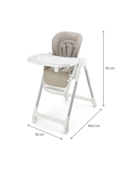 Chaise haute Kinderkraft TULO 3 en 1 avec rehausseur, dossier réglable et pliage compact - Kiabi Chaise haute Kinderkraft TULO 3 en 1 avec rehausseur, dossier réglable et pliage compact - Kiabi