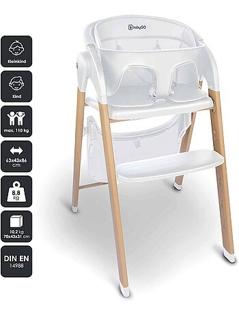 Chaise haute Levels Newborn Set avec réducteur pour nouveau-né inclus - babyGo