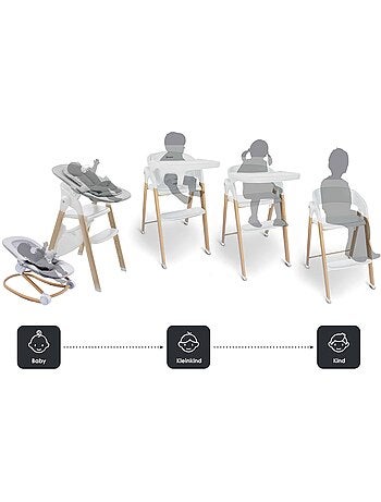 Chaise haute Levels Newborn Set avec réducteur pour nouveau-né inclus - babyGo