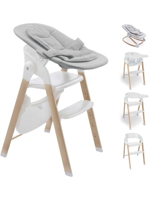 Chaise haute Levels Newborn Set avec réducteur pour nouveau-né inclus - babyGo - Kiabi Chaise haute Levels Newborn Set avec réducteur pour nouveau-né inclus - babyGo - Kiabi