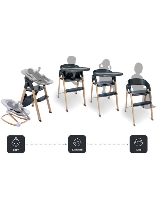 Chaise haute Levels Newborn Set avec réducteur pour nouveau-né inclus - babyGo - Kiabi Chaise haute Levels Newborn Set avec réducteur pour nouveau-né inclus - babyGo - Kiabi