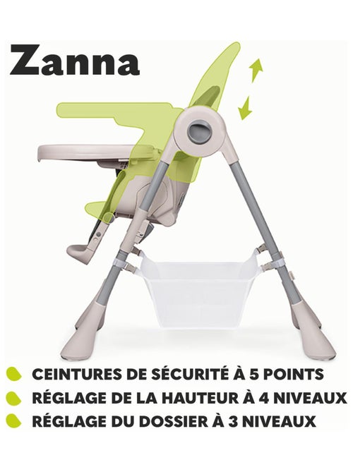 Chaise haute LIONELO Zanna - Pliable - Avec roulettes - Plateau et repose-pieds réglables - Kiabi Chaise haute LIONELO Zanna - Pliable - Avec roulettes - Plateau et repose-pieds réglables - Kiabi
