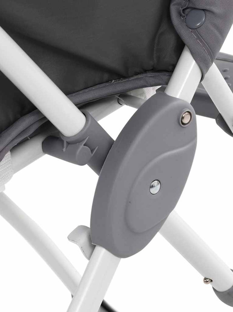 Chaise Haute Plastique - VidaXL Gris - Kiabi