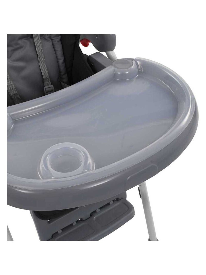 Chaise Haute Plastique - VidaXL Gris - Kiabi