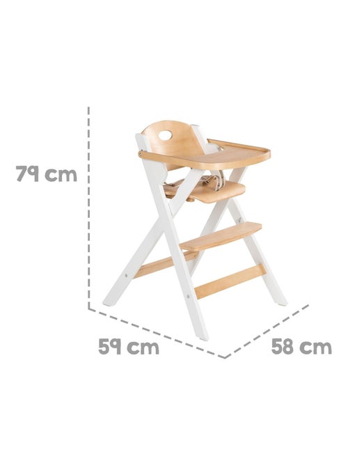 Chaise haute pliante avec plateau repas amovible 'Fold Up Smart' ROBA - Kiabi Chaise haute pliante avec plateau repas amovible 'Fold Up Smart' ROBA - Kiabi