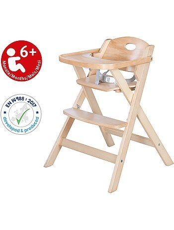 Chaise haute pliante avec plateau repas amovible 'Fold Up Smart' ROBA