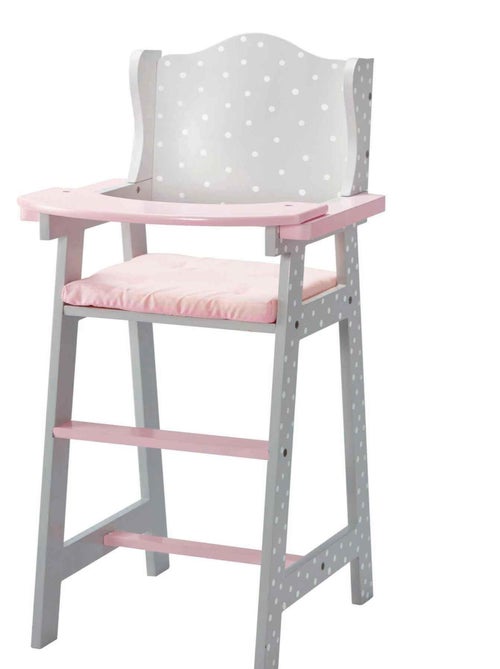 Chaise haute poupon poupée mobilier en bois jeux - Kiabi
