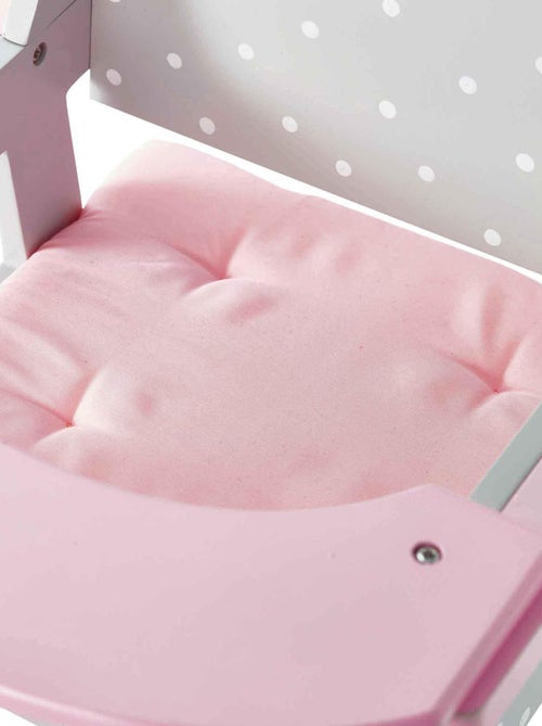 Chaise haute poupon poupée Polka Dots Princess mobilier en bois jeux TD-0098AG - Kiabi