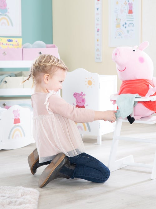 Chaise haute pour poupée en bois avec coussin 'Peppa Pig' ROBA - Kiabi