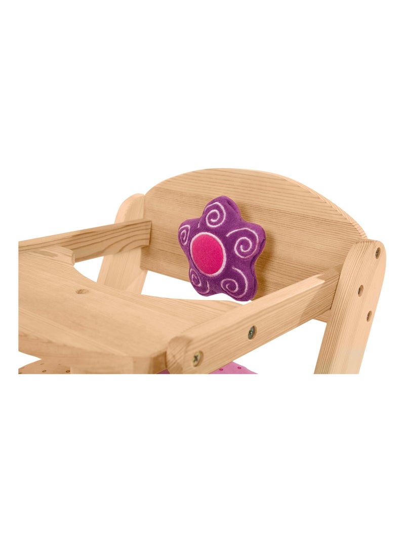 Chaise haute pour poupée en bois 'Happy Fee' ROBA Bois naturel - Kiabi