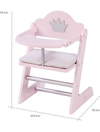 Chaise haute pour poupée en bois 'Princess Sophie' ROBA