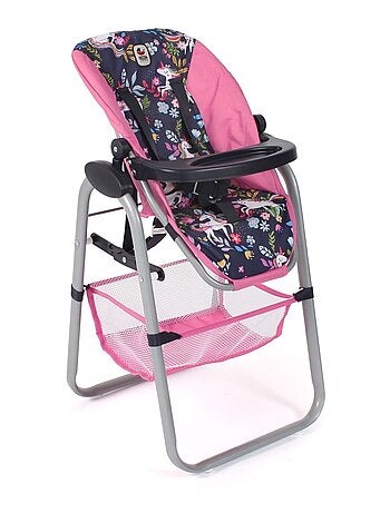 Chaise haute pour poupées - Licorne