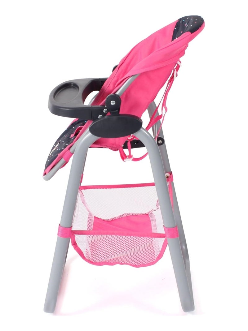 Chaise haute pour poupées 'Bayer Chic' Rose - Kiabi