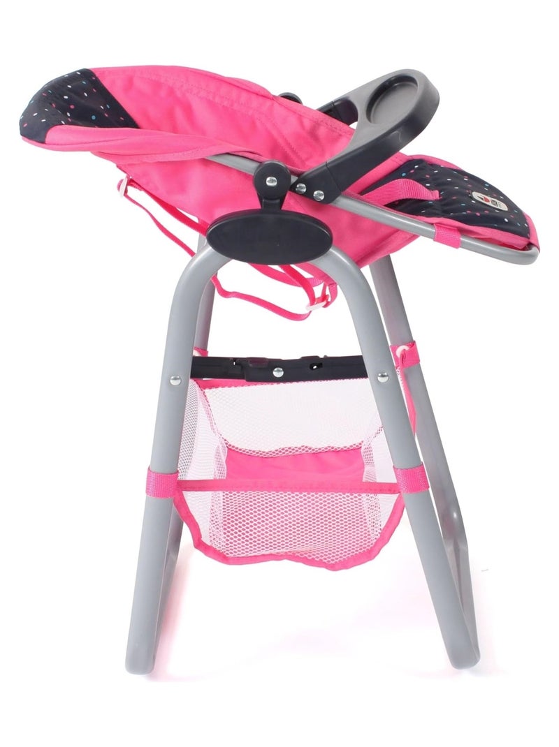 Chaise haute pour poupées 'Bayer Chic' Rose - Kiabi