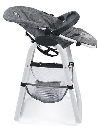 Chaise haute pour poupées jean gris