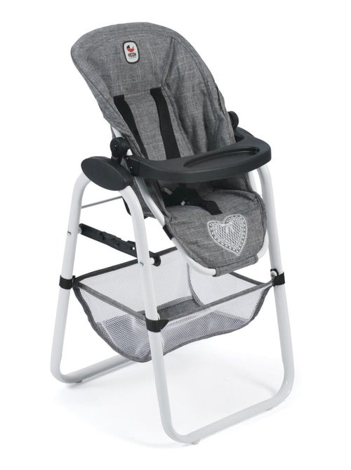 Chaise haute pour poupées jean gris - Kiabi