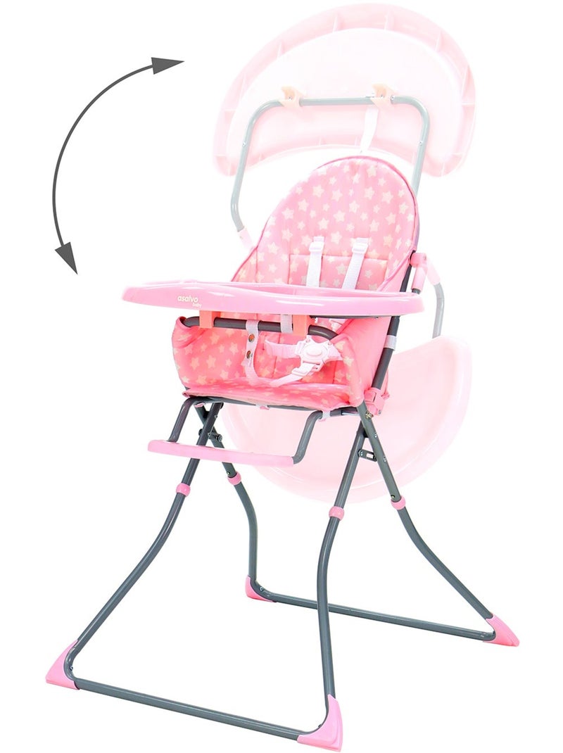Chaise haute Quick Stars Asalvo Rose - Kiabi