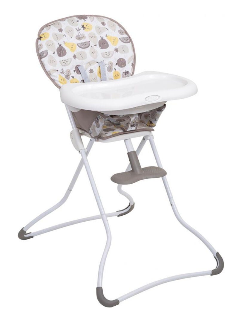 Chaise haute Snack N'Stow Impression avec des fruits Beige - Kiabi